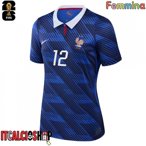Francia Randal Kolo Muani #12 Prima Maglia Femmina Mondiali 2026 Manica Corta